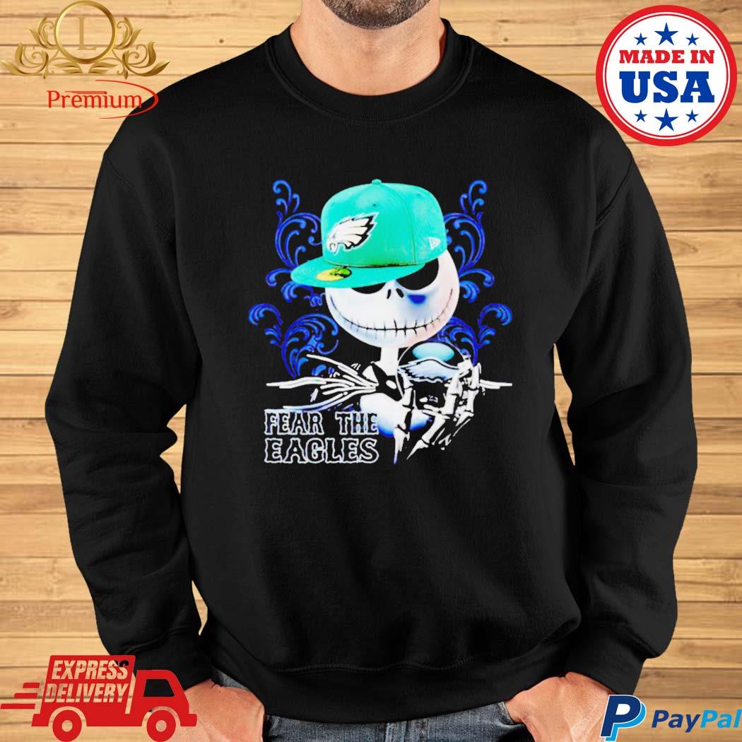 Philadelphia Eagles Jack Skellington Hoodie Zip Hoodie Print Holiday Gift  For Fans Christmas - Freedomdesign