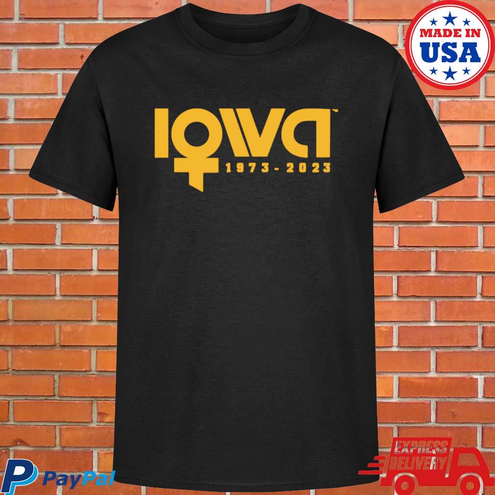 Official Iowa hawkeyes women's athletics 50 years 2023 T-shirt