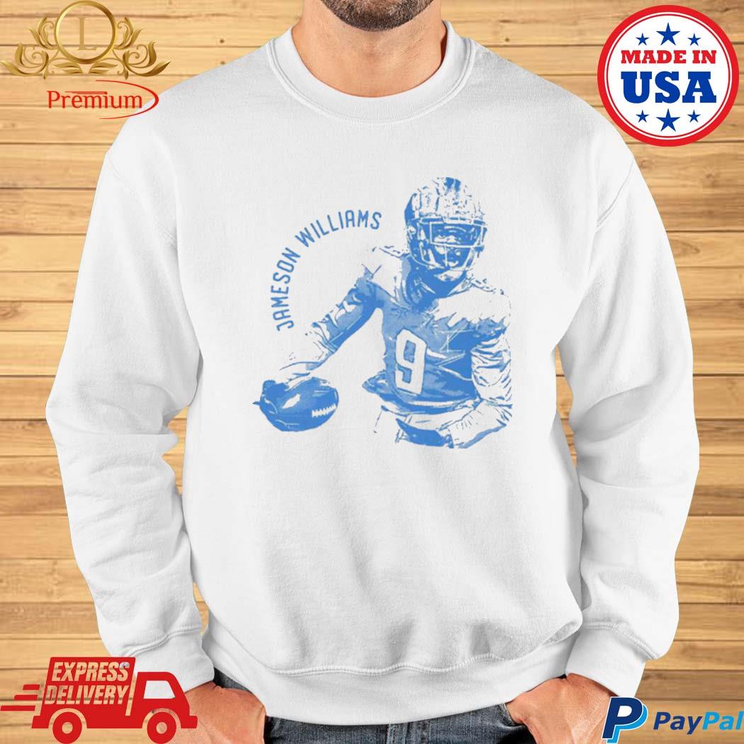 Official Jameson williams detroit vintage mono Football T-shirt