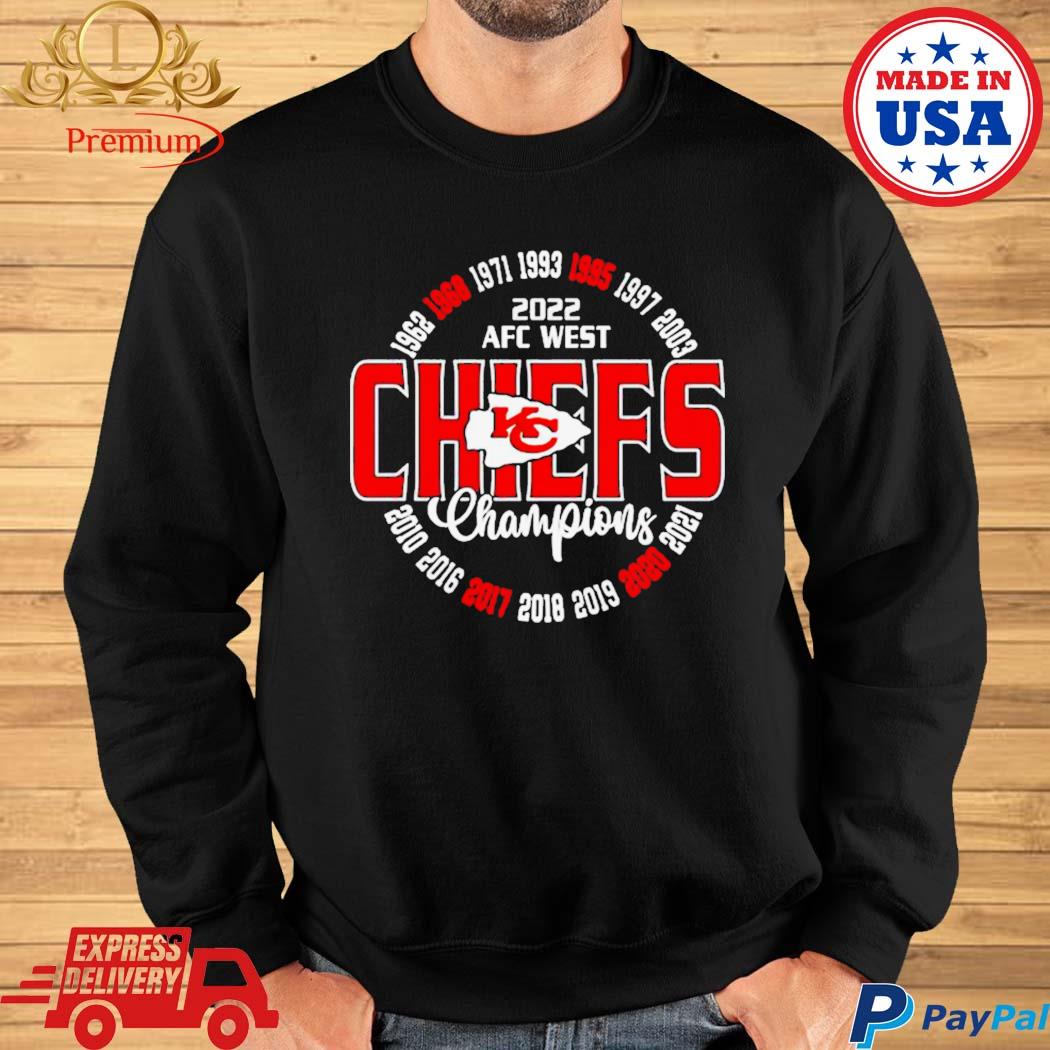 Kansas city Chiefs 2022 afc west champions shirt, hoodie, sweater, long  sleeve and tank top