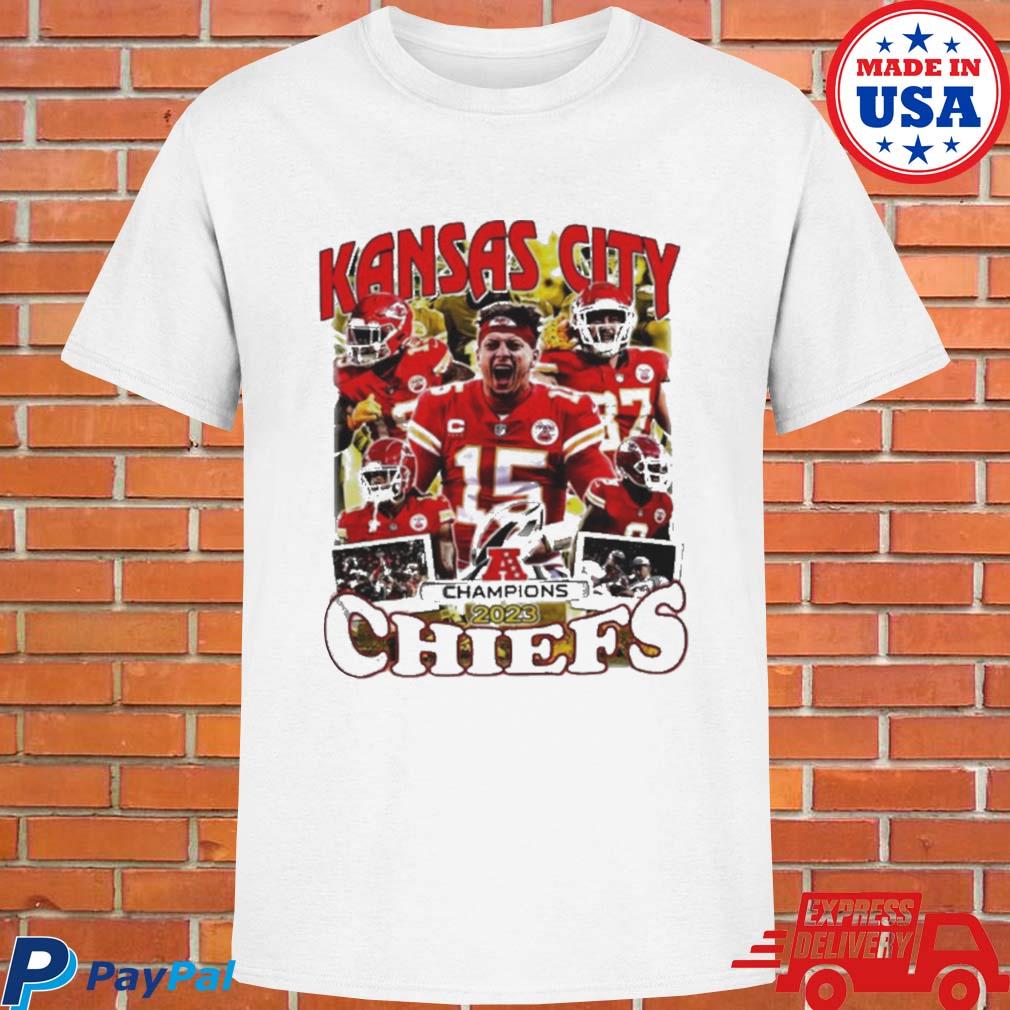 Kansas City Chiefs AFC Champions 2023 T-shirt - Store T-shirt Shopping  Online