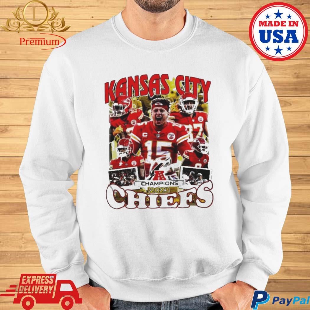 Official kansas City Chiefs AFC Champions 2023 T-Shirts, hoodie