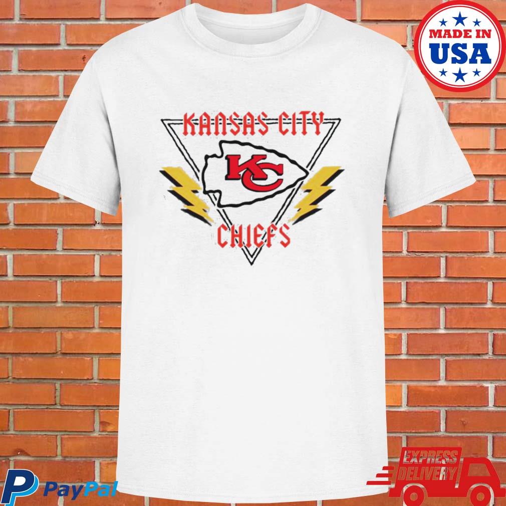 NEW FASHION 2023 Kansas City Chiefs T-shirts lightning graphic gift for men