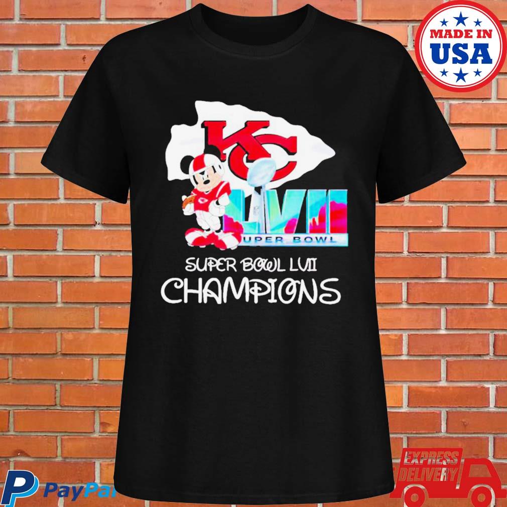 Kansas City KC Chiefs Shirts NFL Super Bowl LVII Mickey Champion T-shi -  Bestiegifts