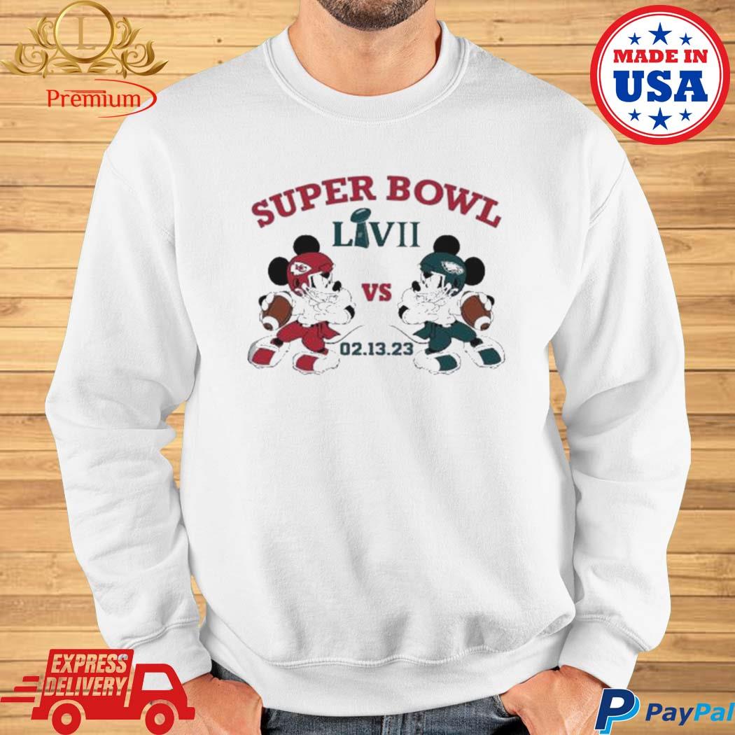 Mickey Mouse Eagles Vs Chiefs Super Bowl 2023 graphic shirt