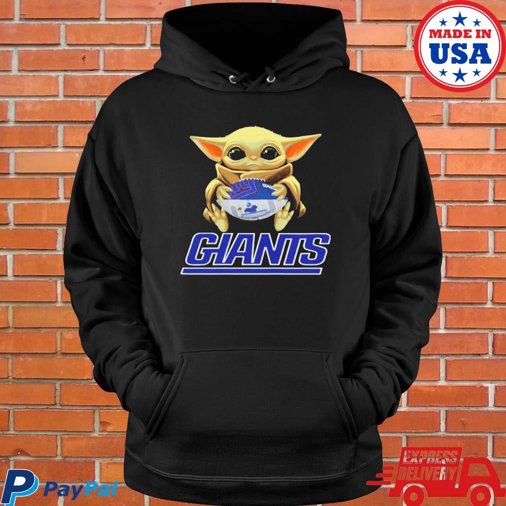 NFL Football New York Giants Baby Yoda Star Wars Shirt Youth Hoodie