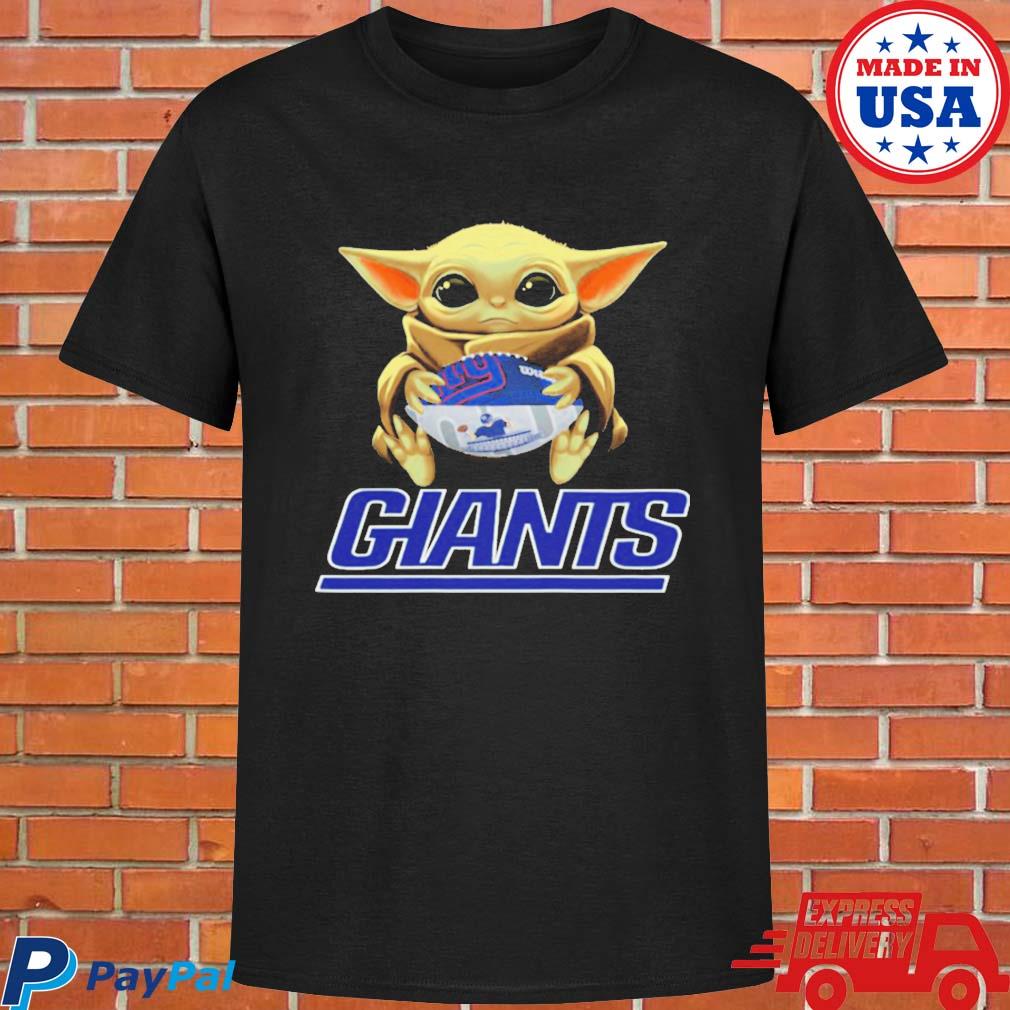 NFL Football New York Giants Baby Yoda Star Wars Shirt Youth