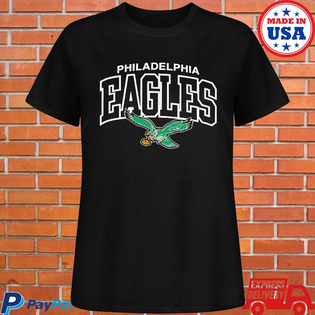 Official Philadelphia eagles mitchell and ness kelly green logo arch T-shirt,  hoodie, tank top, sweater and long sleeve t-shirt