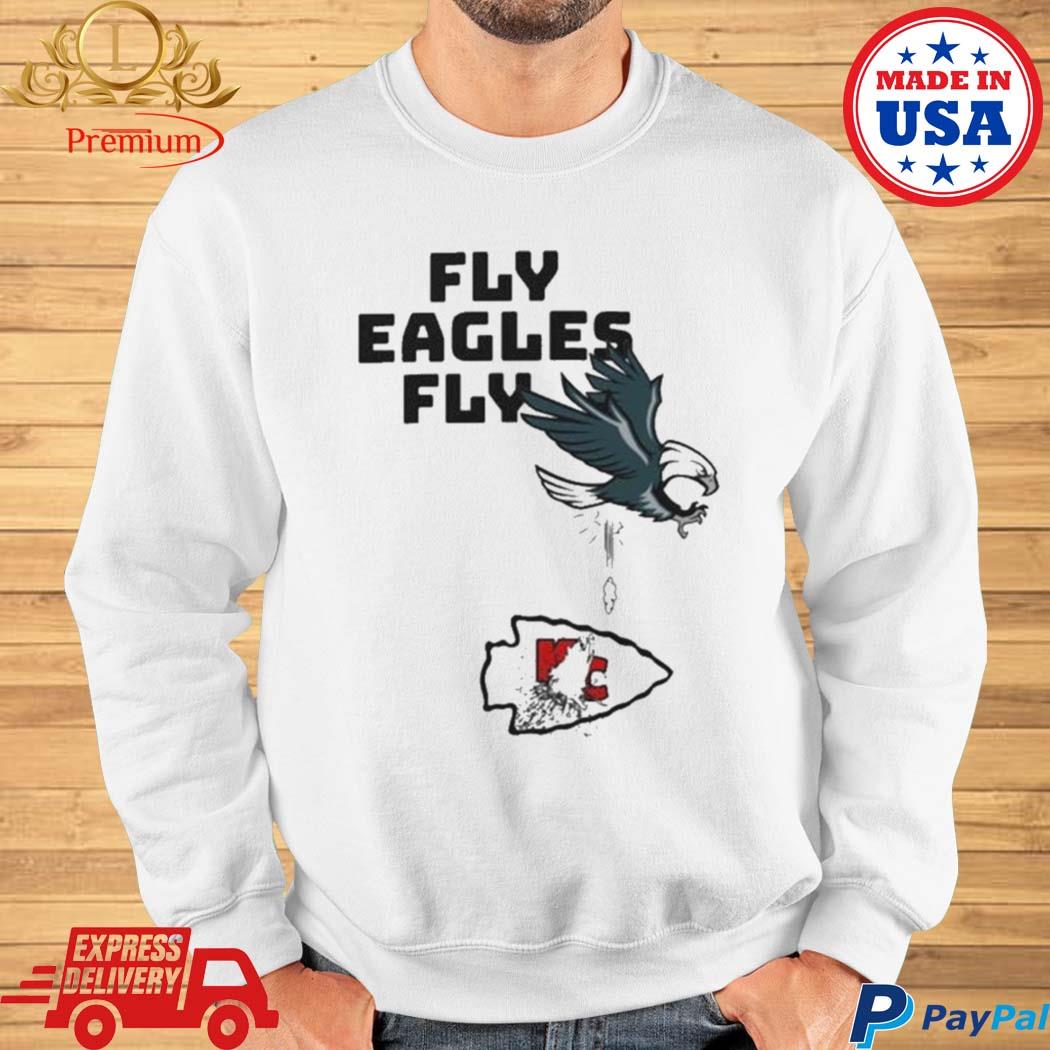 Official Philadelphia eagles over Chiefs fly eagles fly T-shirt