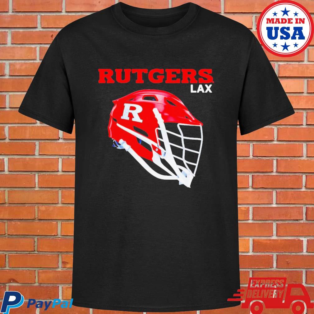 Official Rutgers scarlet knights lacrosse helmet T-shirt