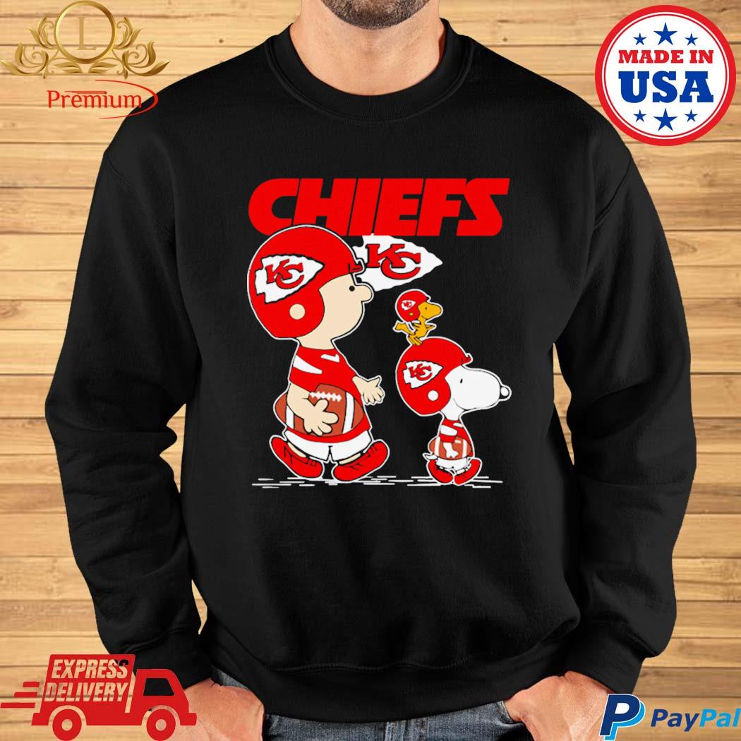 Snoopy Charlie Playing Kansas City Chiefs Shirt - High-Quality