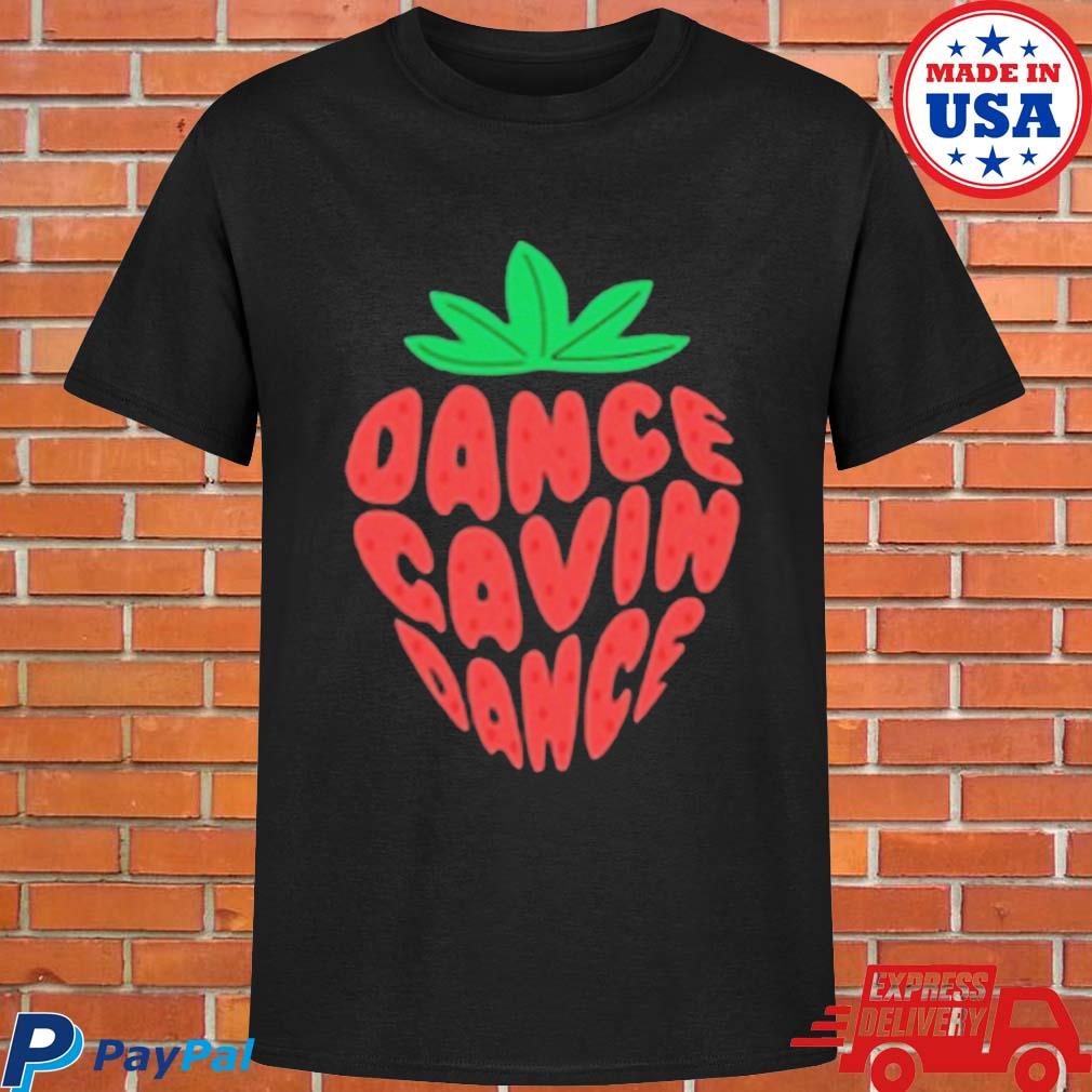 Official Strawberry text dance gavin dance T-shirt