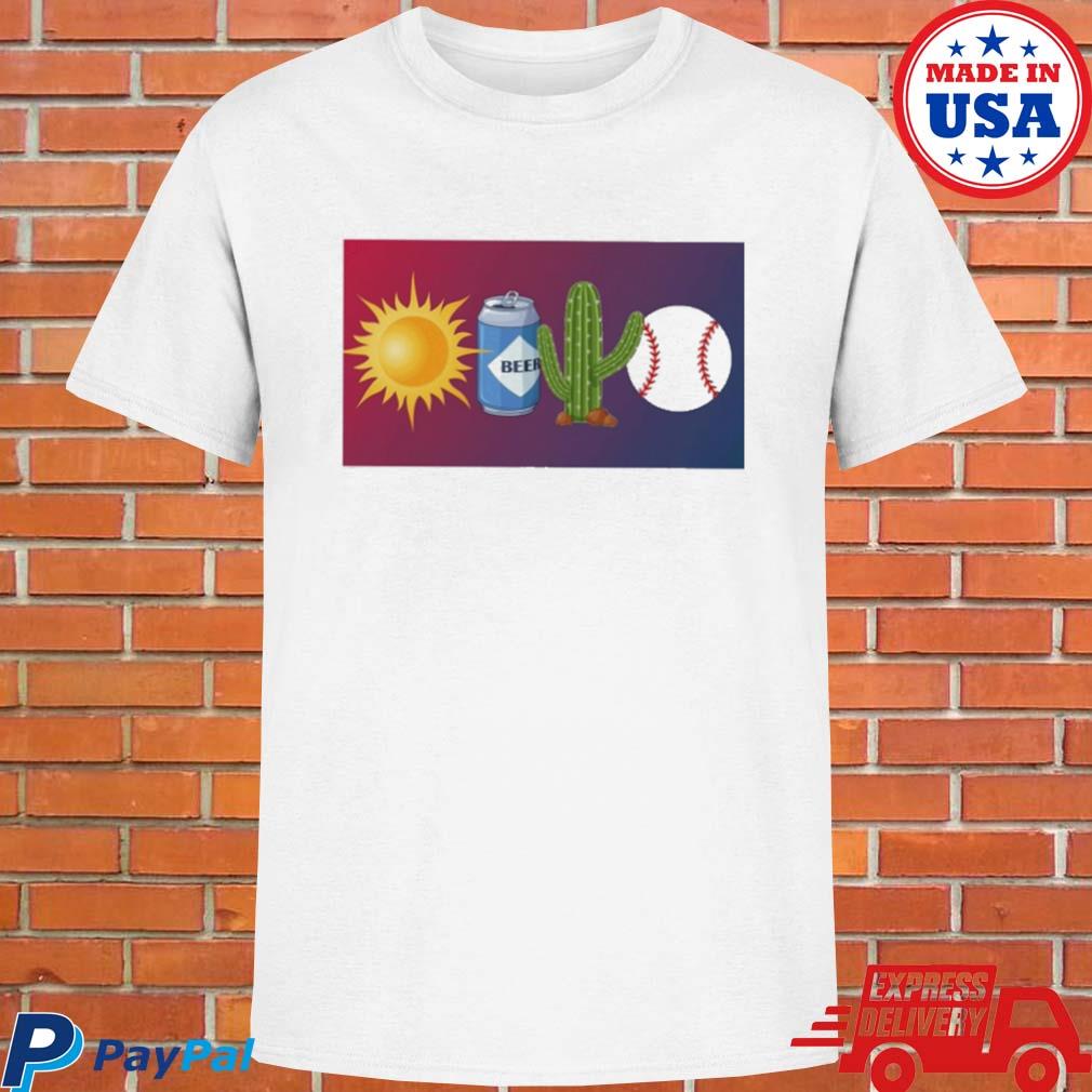 Official Sun beer cactus baseball T-shirt