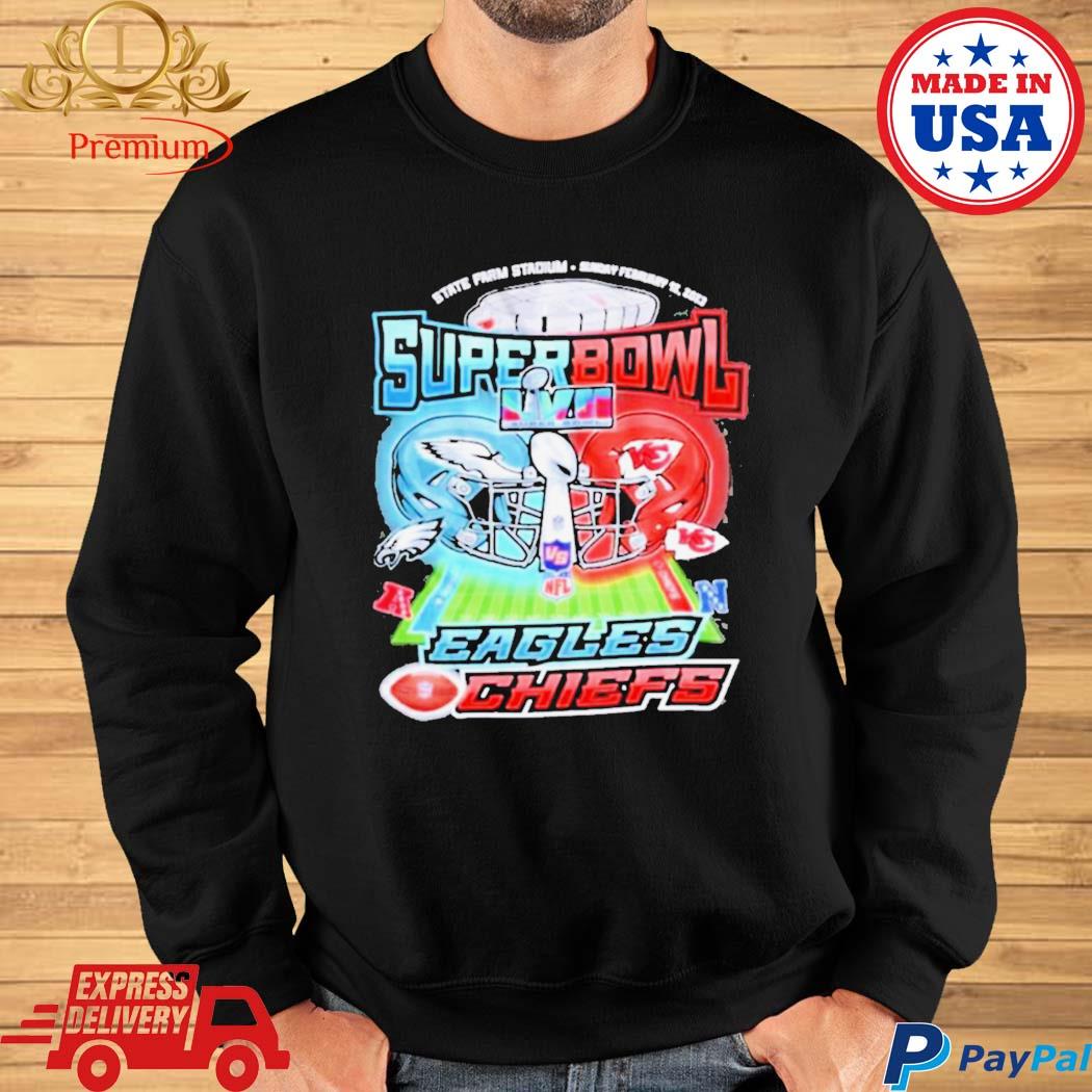 Super Bowl 2023 Lvii Philadelphia Eagles Vs Kansas City Chiefs State Farm  Stadium Shirt Ladies T