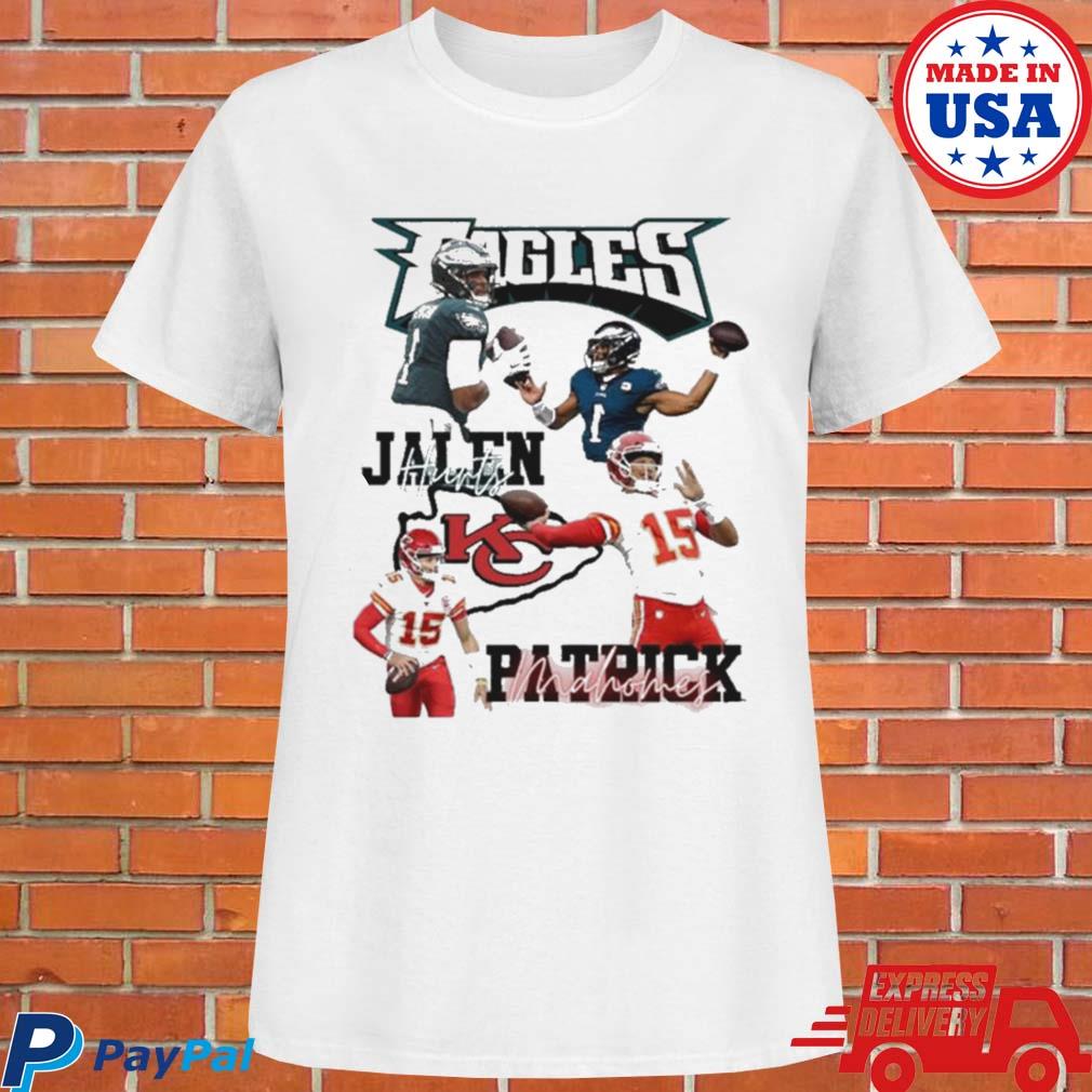 Jalen Hurts Eagles Patrick Mahomes Kansas City Chiefs T shirt Gift Men Women