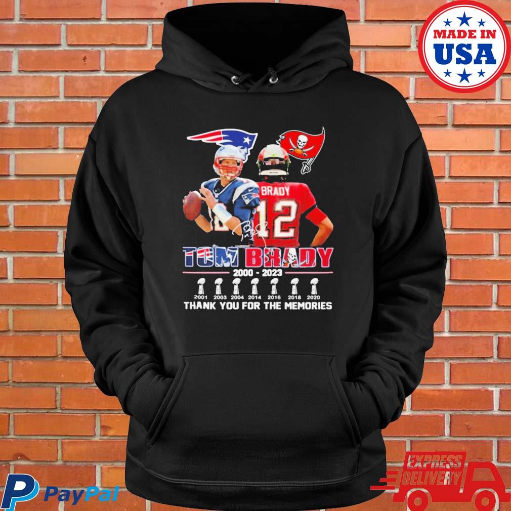 Tom Brady 2000 2023 Thank You For The Memories t-Shirt, hoodie, sweater,  long sleeve and tank top