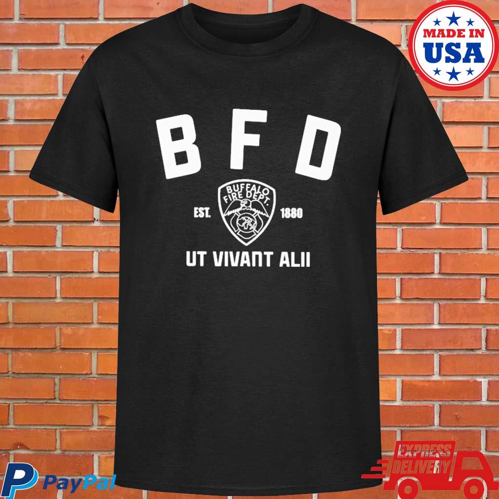 Official Bfd buffalo fire dept ut vivant aliI est 1880 T-shirt