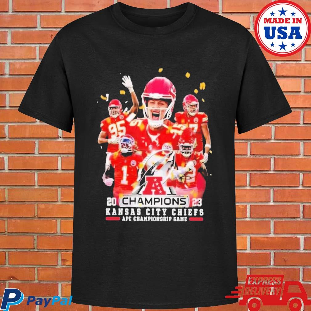 Cheap Kansas City Chiefs AFC Championship 2023 NFL Football Shirt