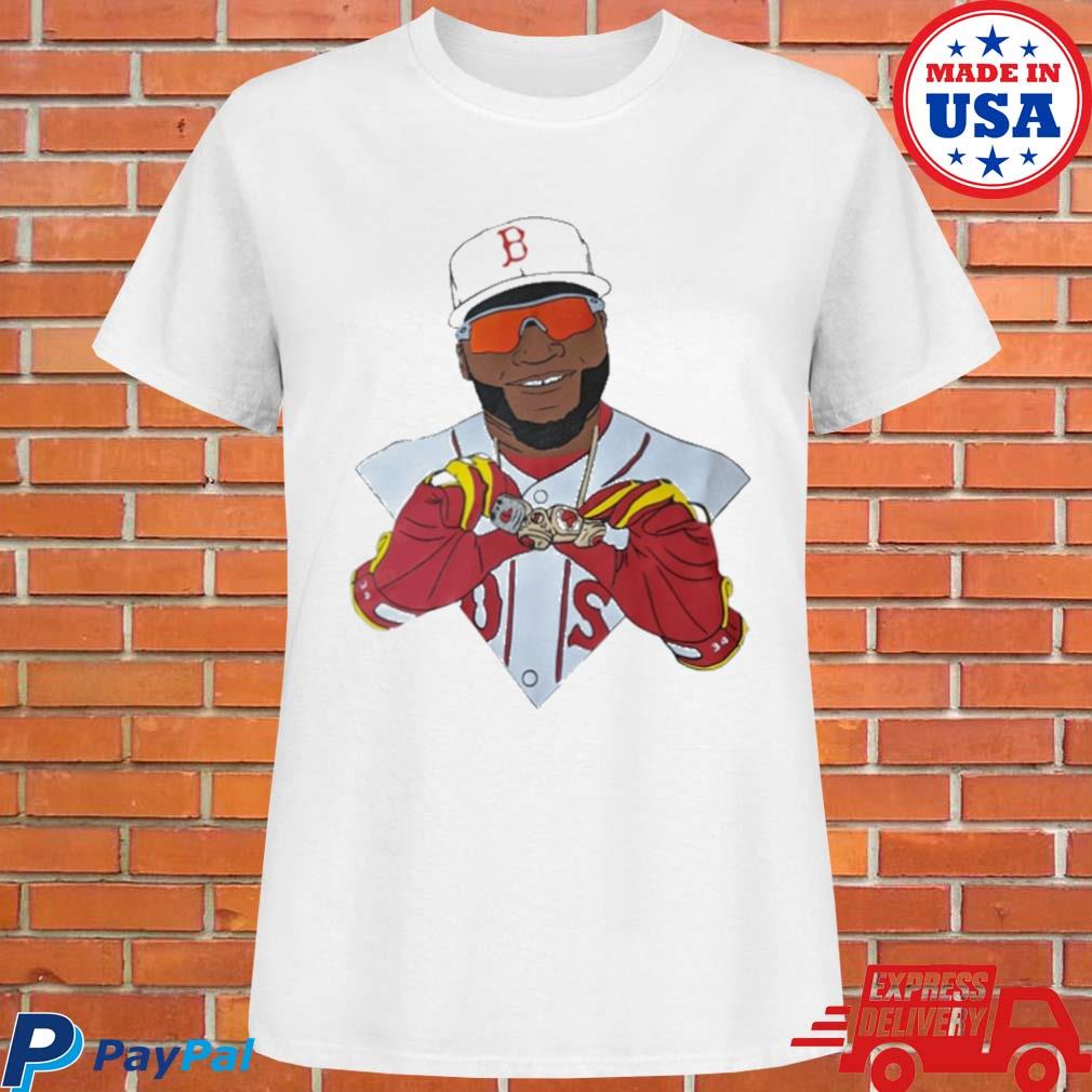 Boston Red Sox David Ortiz Big Papi t shirt large