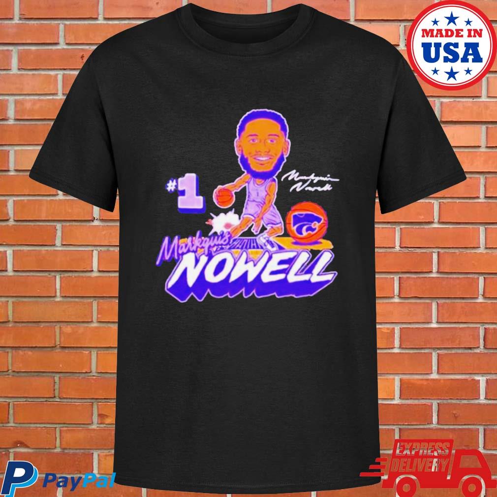 Official Markquis nowell kstate wildcats basketball player caricature T-shirt