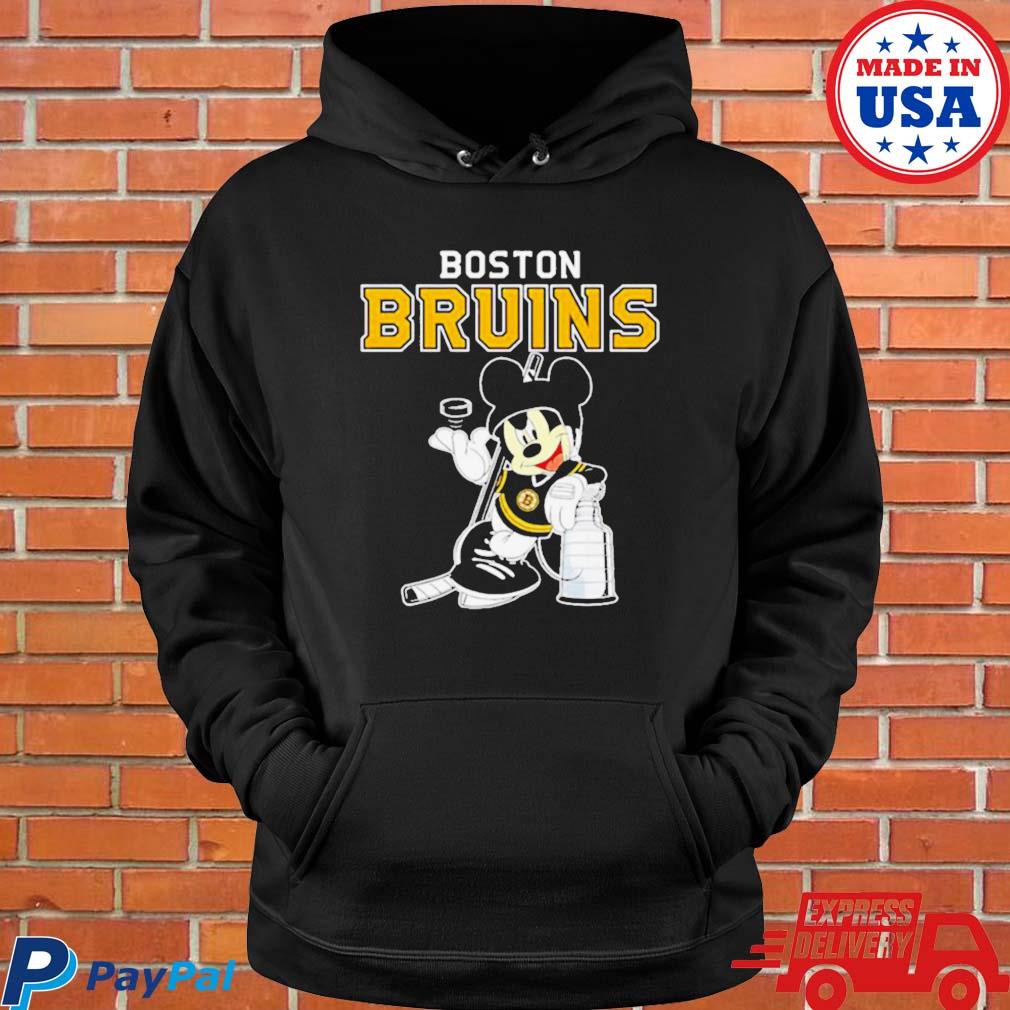 Mickey Boston Bruins With The Stanley Cup Hockey NHL T-Shirt
