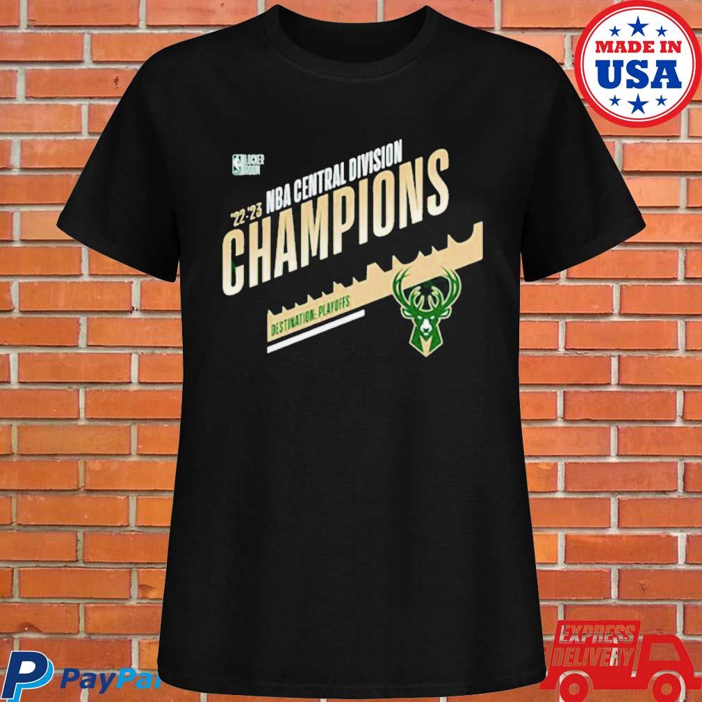 Milwaukee Bucks 2023 Central Division Champions Locker Room T-shirt