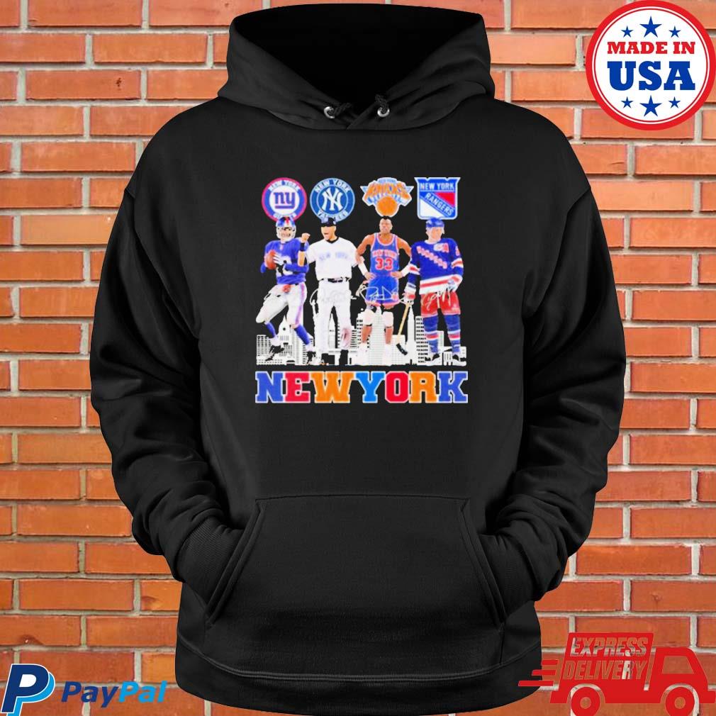 New York Knicks New York Rangers New York Yankees New York Giants of New  York City logo shirt, hoodie, sweater, long sleeve and tank top