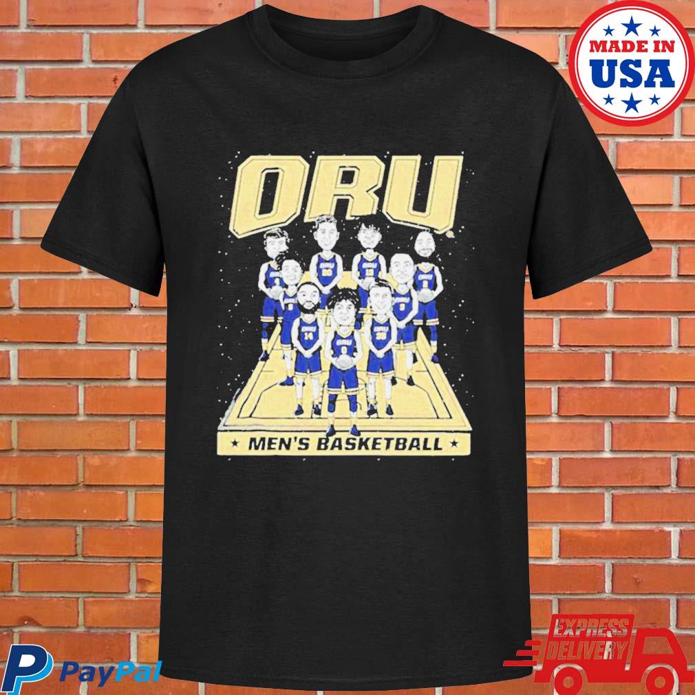 Official Oral roberts ncaa men's basketball team caricatures T-shirt