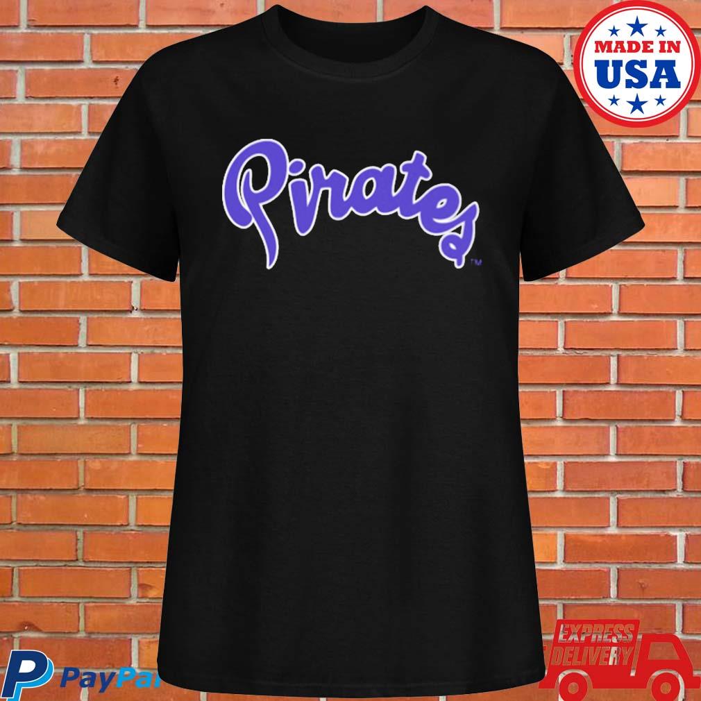 Powder Purple Pirates Script Comfort Colors T-shirt #23 Back