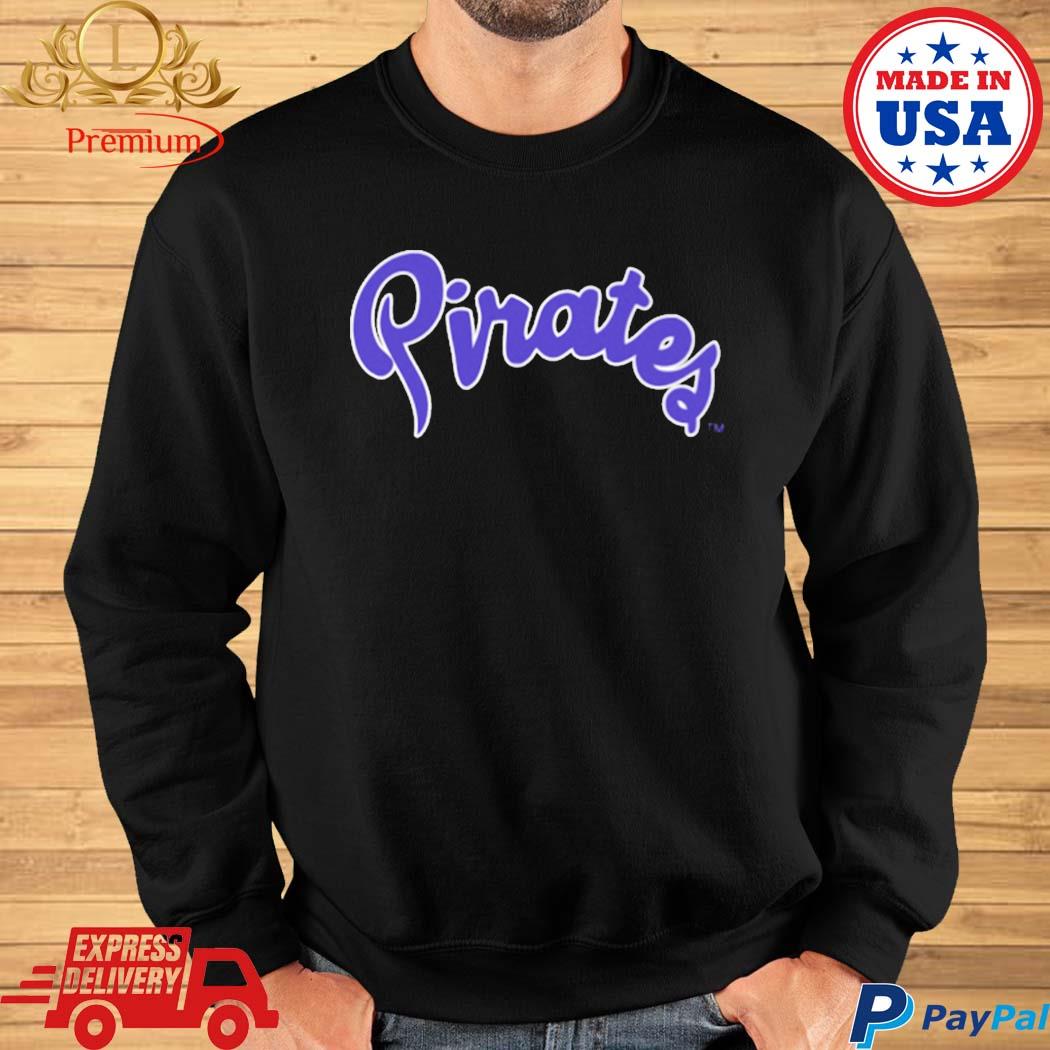Powder Purple Pirates Script Comfort Colors T-shirt #23 Back