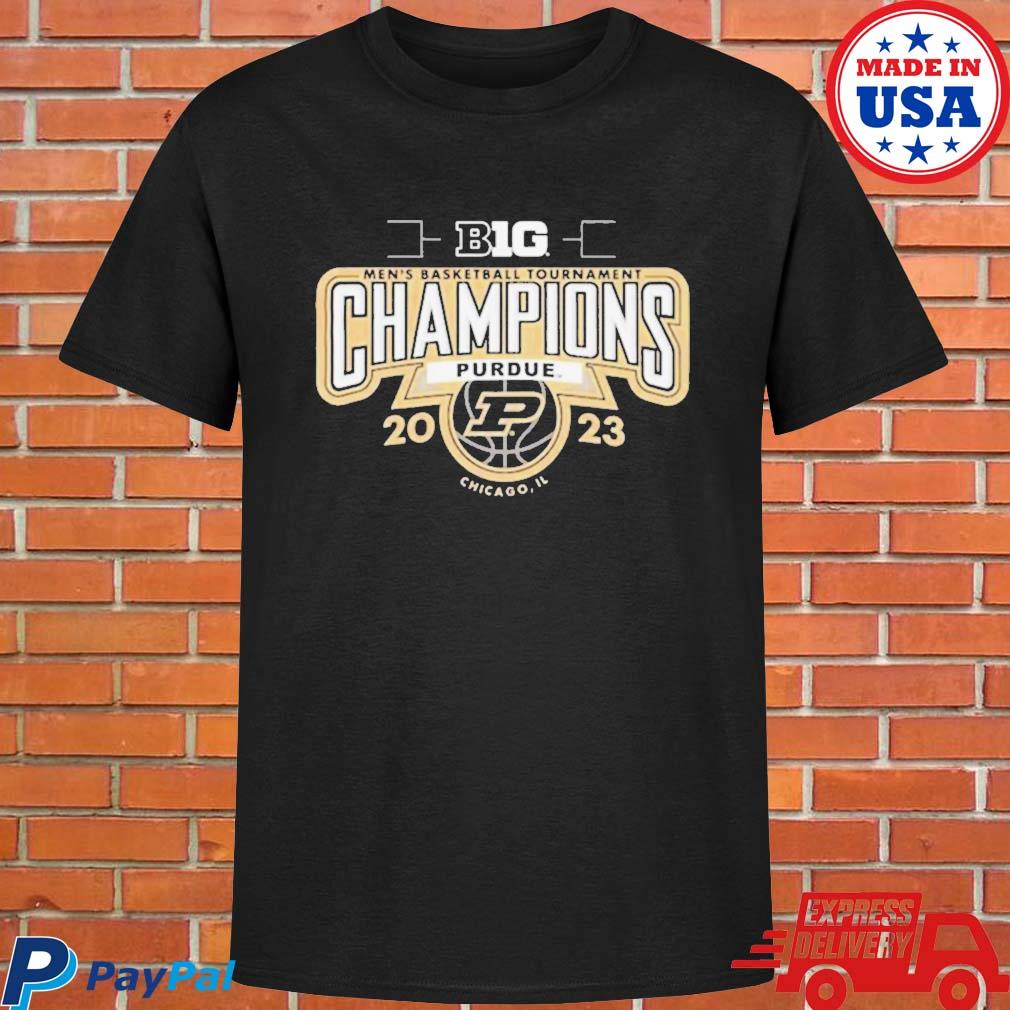 Official Purdue boilermakers 2023 big ten men's basketball conference tournament champions T-shirt
