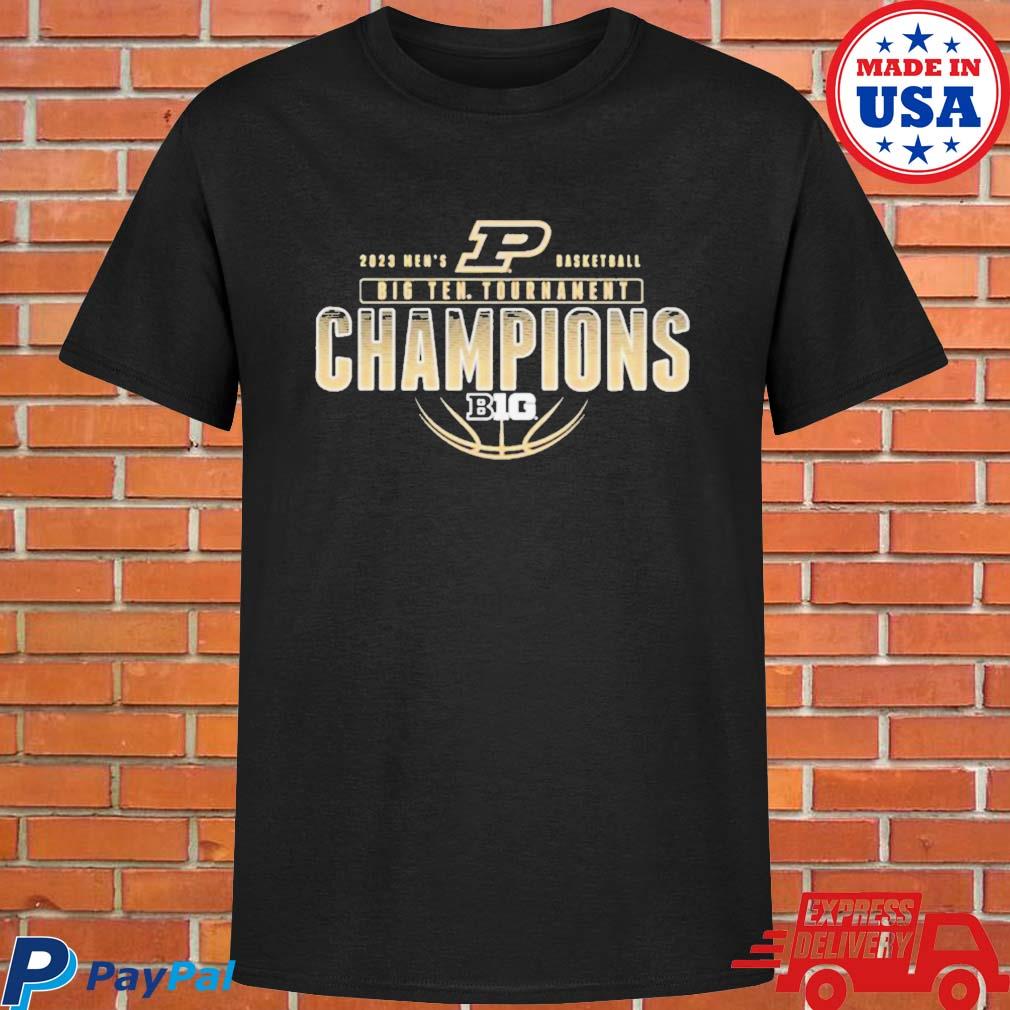 Official Purdue men's basketball 2023 b1g tournament champions T-shirt