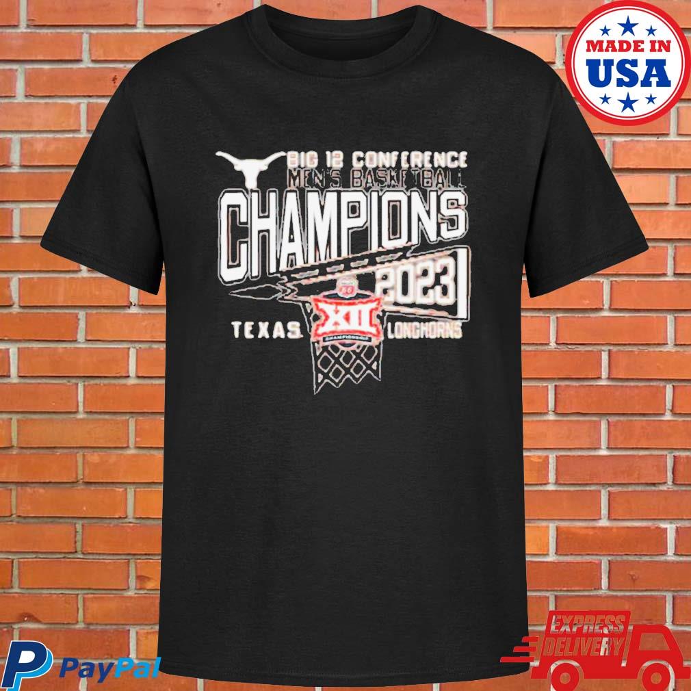 Official Texas longhorns big 12 conference men's basketball champions 2023 T-shirt