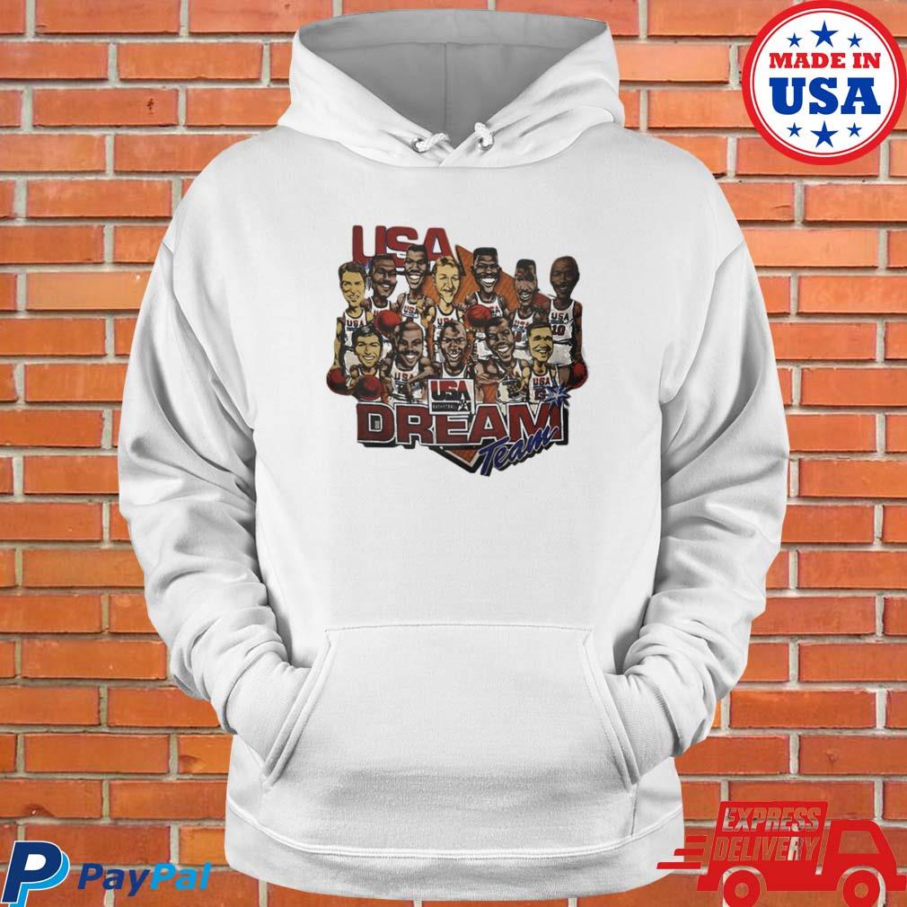 Dream Team Basketball Usa Retro Caricature Shirt,Sweater, Hoodie, And Long  Sleeved, Ladies, Tank Top