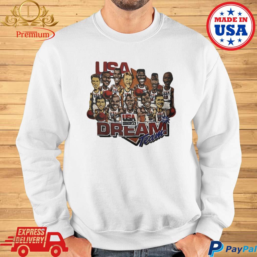 Dream Team Basketball Usa Retro Caricature Shirt,Sweater, Hoodie, And Long  Sleeved, Ladies, Tank Top