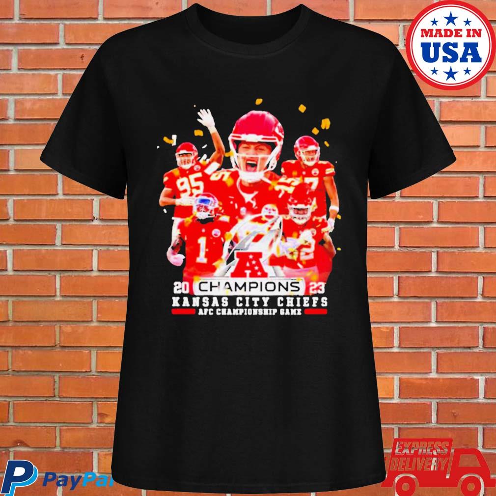 Official 2023 champions team Kansas city Chiefs AFC championship game  T-shirt, hoodie, tank top, sweater and long sleeve t-shirt