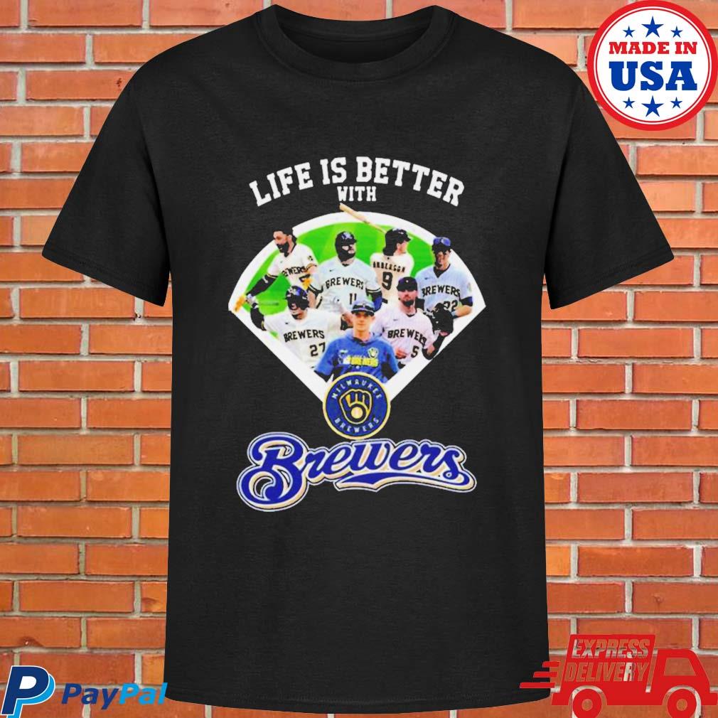 Official life Is Better With Milwaukee Brewers T-Shirt,tank top, v