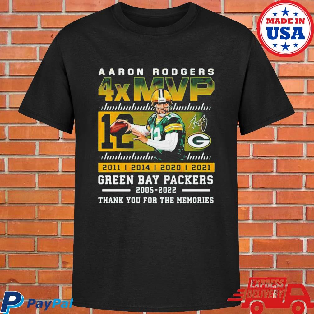 Green Bay Packers Thank You Aaron Rodgers 2005-2022 signature shirt,  hoodie, sweater, long sleeve and tank top