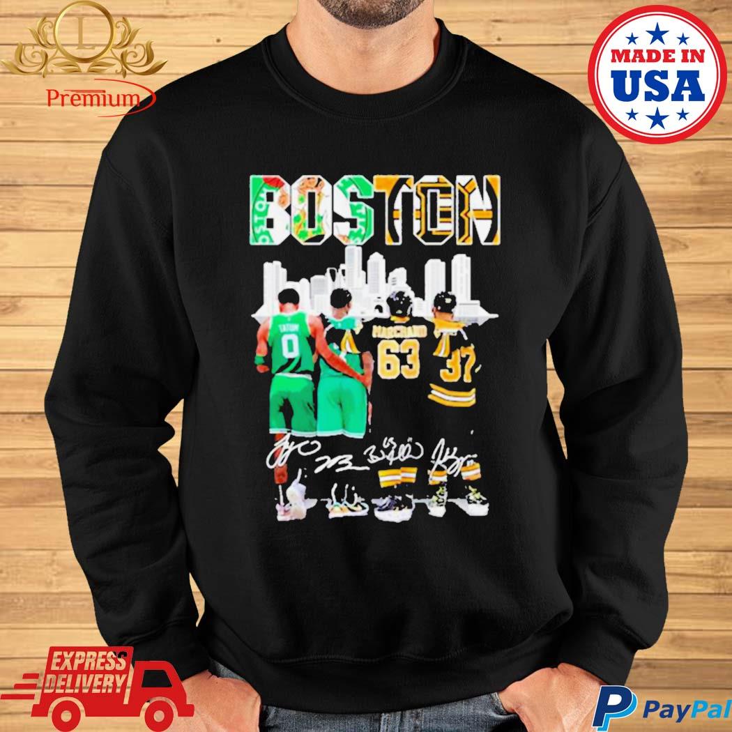 Boston Celtics And Bruins Jayson Tatum Jaylen Brown Brad Marchand
