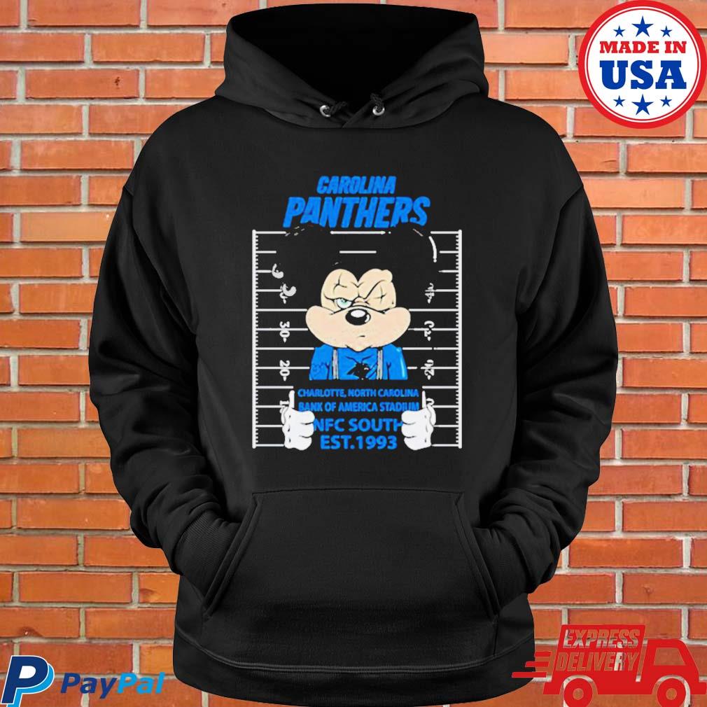 Mickey mouse Carolina panthers charlotte north Carolina bank of america  stadium nfc south est 1993 shirt, hoodie, sweater, long sleeve and tank top