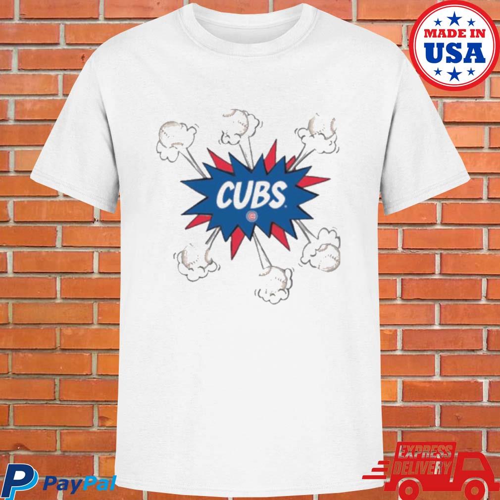 Chicago Cubs Baseball Pow Tee Shirt