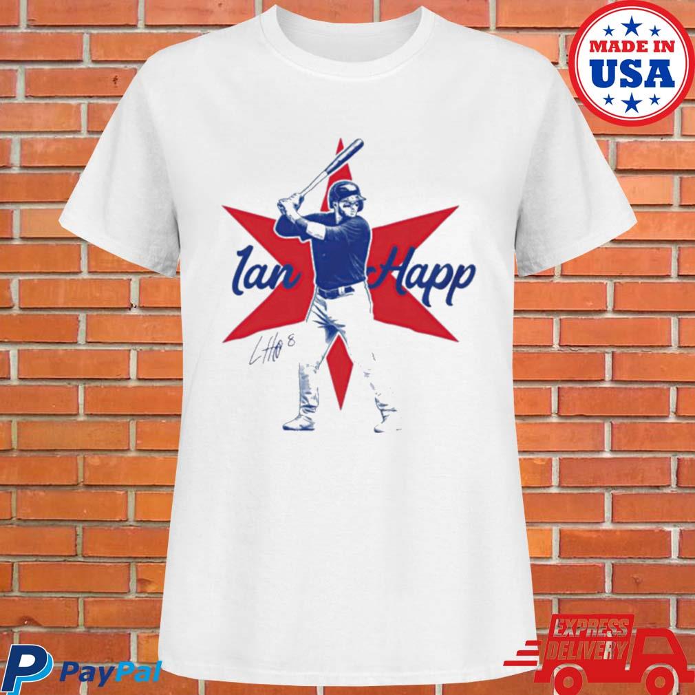 Official Chicago Cubs ian happ hit the ball signature T-shirt, hoodie, tank  top, sweater and long sleeve t-shirt