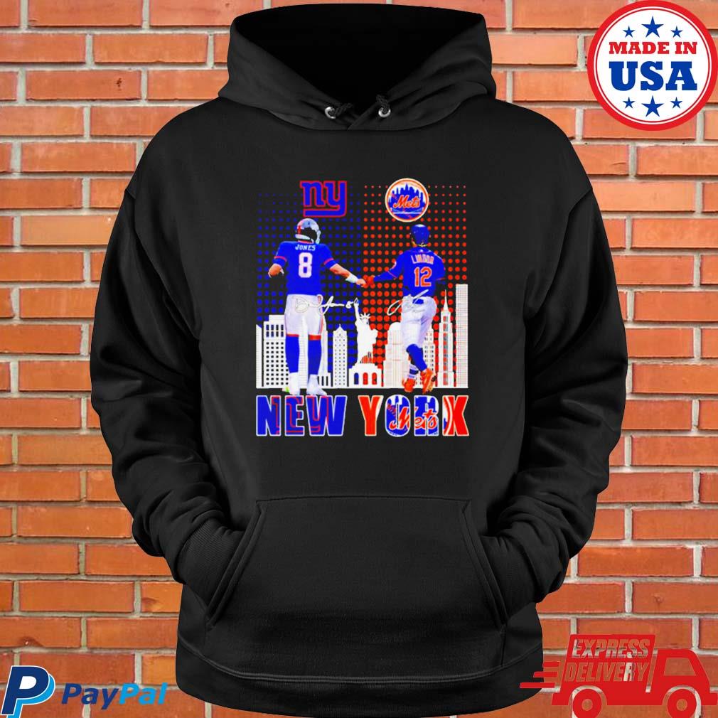 NY New York Giants Daniel Jones Jersey Style Hoodie Hoody Hooded