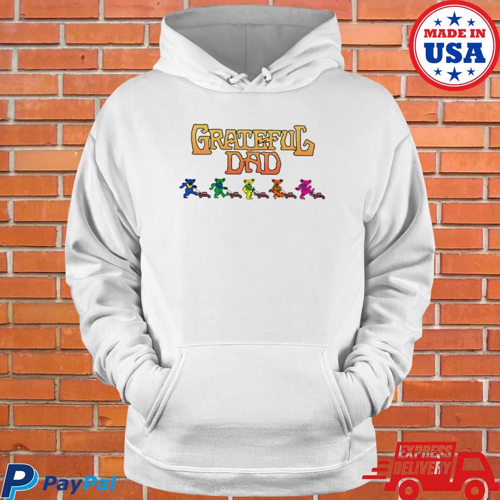 Grateful dad mowing bears T-shirts, hoodie, sweater, long sleeve