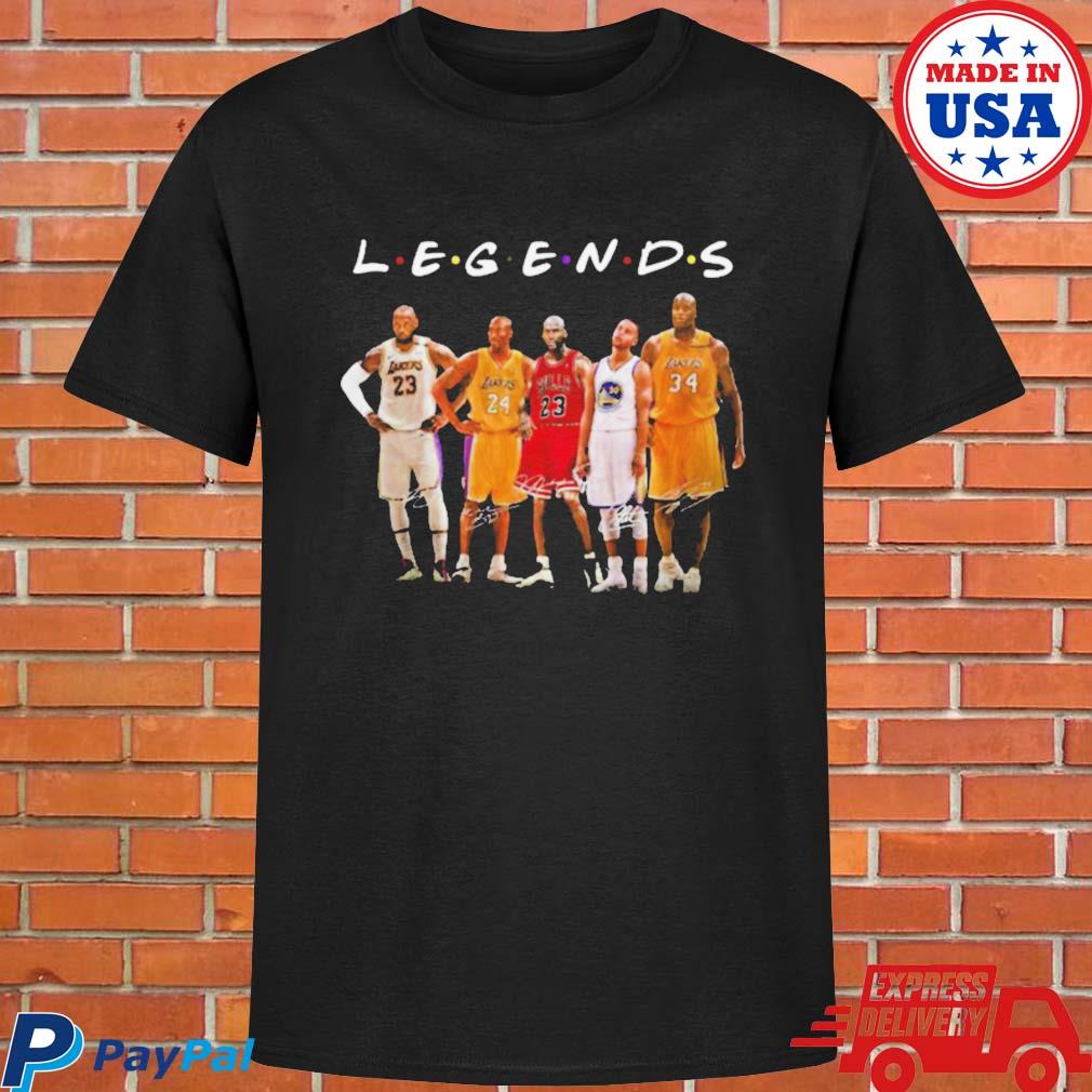 Official Kobe Bryant LeBron James Michael Jordan Stephen Curry Shaquille O' Neal legends signatures T-shirt, hoodie, sweater, long sleeve and tank top