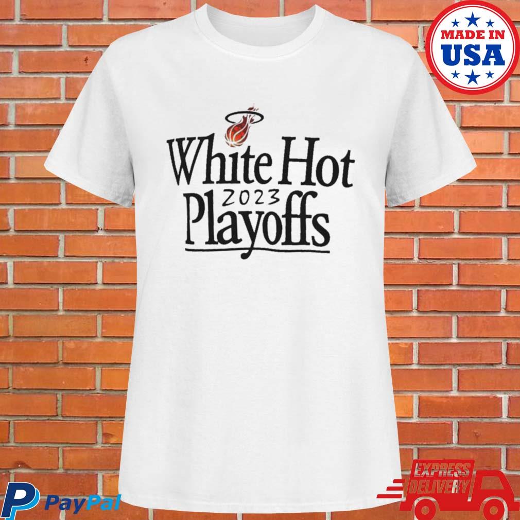 Nike Miami HEAT White Hot 2023 NBA Playoffs Tee