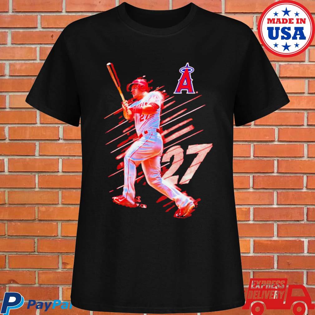 Official Mike trout los angeles angels fade away T-shirt, hoodie, tank top,  sweater and long sleeve t-shirt