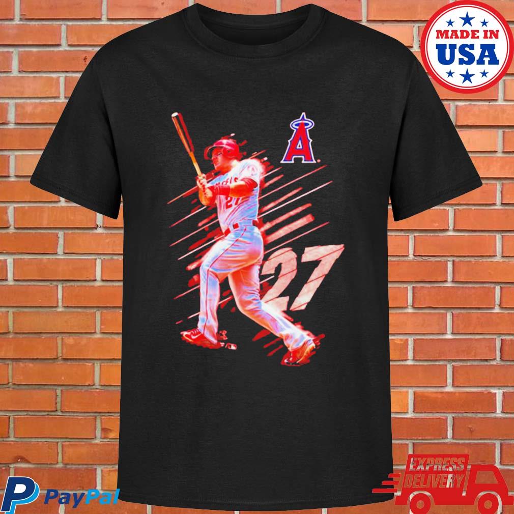 Official Mike trout los angeles angels fade away T-shirt, hoodie, tank top,  sweater and long sleeve t-shirt