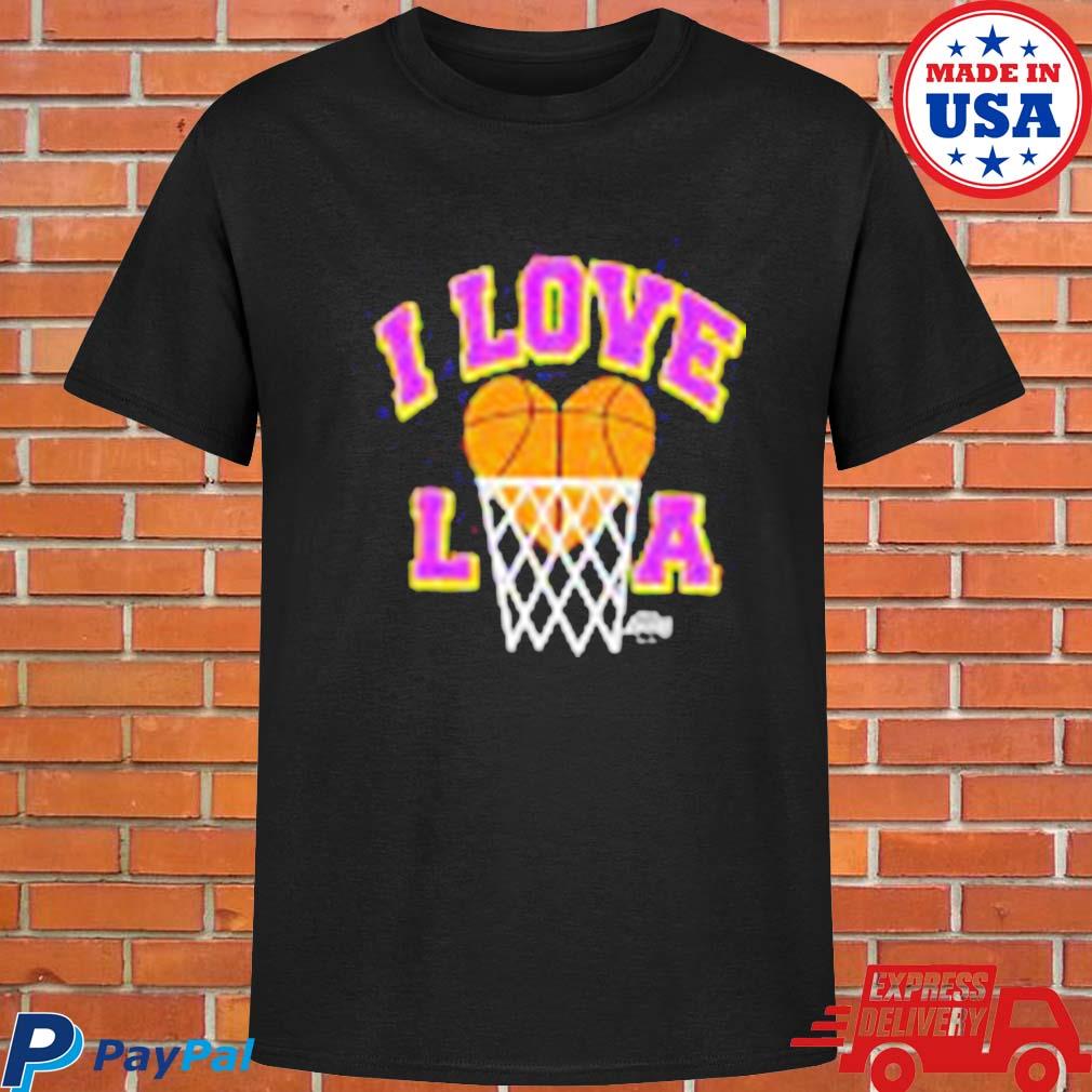 Official NBA homage los angeles Lakers hometown I love LA T-shirt, hoodie,  tank top, sweater and long sleeve t-shirt