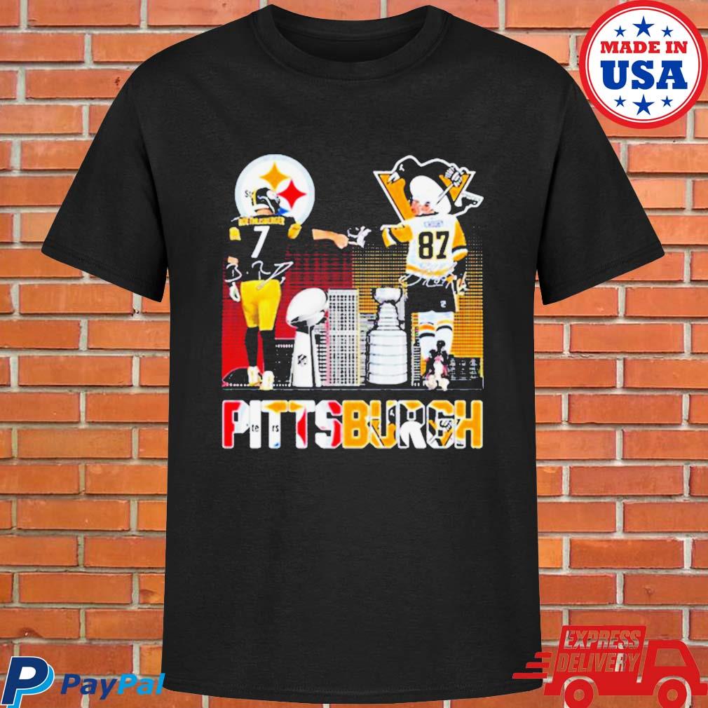 Pittsburgh Steelers Roethlisberger And Pittsburgh Penguins Shirt - Limotees